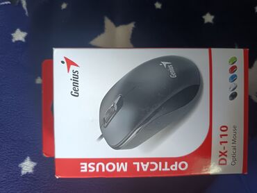 Мониторы: Qara rəngdə Genius DX-110 optik siçan, gündəlik istifadə üçün etibarlı