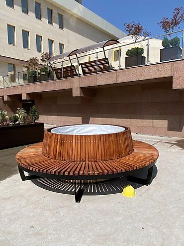 Скамейки: Скамейка Металл, Со спинкой — 47