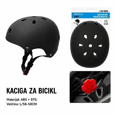 Naslov: KMT Biciklistička kaciga crna 2008883 Opis: Kaciga za bicikl