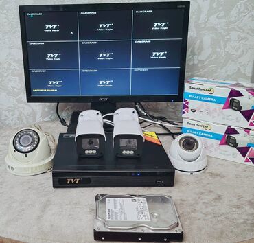 samsung galaxy not 4 en ucuz qiymet: Monitor DVR 8 cixislidir 4 ədəd kamera 2 cöl teze kamera gunduz gece