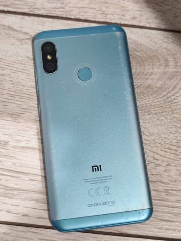 проектор mi: Xiaomi, Mi A2 Lite, Б/у, 64 ГБ, цвет - Голубой, 2 SIM