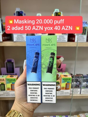 Masking Moonlight seriyasından 20.000 puf tutumlu, birdəfəlik istifadə