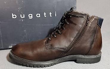 Čizme: Muške zimske kožne čizme original Bugatti broj 45 Nove,nikad nošene - — 4