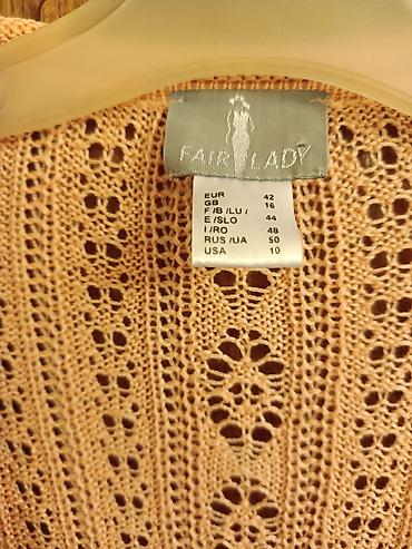 cari: Pletena otvorena kardigan jaknica – Fair Lady - Boja: nežna — 2