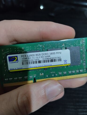оперативная память таиланд: Оперативдик эс-тутум, Жаңы, 8 ГБ, DDR3, 1600 МГц, Ноутбук үчүн