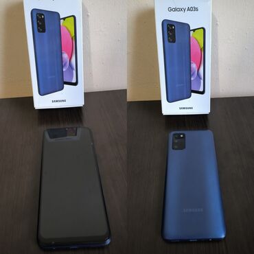 samsung a02: Samsung A02 S, 64 GB, rəng - Göy, Barmaq izi, İki sim kartlı, Sənədlərlə