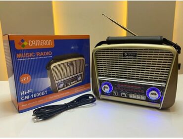 Radio: Nostalji görünüşlü səs gücləndirici Fm radio Bluetooth USB flashkart — 4