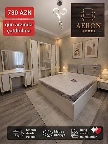 sovde az mebel: Aeron Mebel – yataq otağı dəsti Yataq desti.1 eded-2 neferlik carpayi — 1