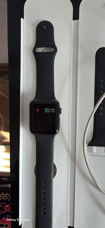 колонка машина: Apple Watch Series 2, 42 мм, корпус из алюминия Space Gray