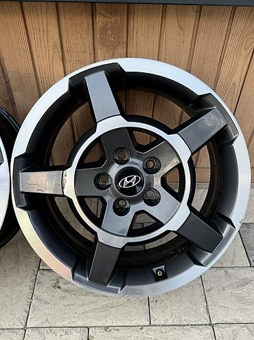 Диски: Литые Диски R 18 Hyundai, Комплект, отверстий - 5, Б/у — 7
