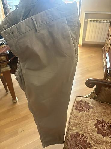 Şalvarlar: Klassik Şalvar, Massimo Dutti, XL, rəng - Bej — 2