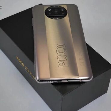 токмок бу телефон: Poco X3 Pro, Колдонулган, 128 ГБ, түсү - Алтын, eSIM, 1 SIM, 2 SIM