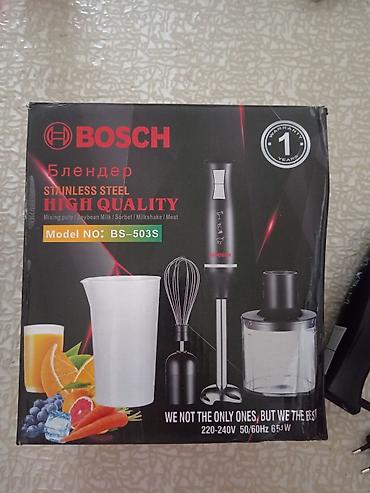 əl blenderi: BOSCH BS-503S əl blender dəsti Xüsusiyyətlər: - Güc: 650 W - — 1