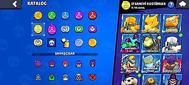 Digər kolleksiyalar: Brawl Stars hesabı - Kupa yolu: 74 954 (ən yüksək 74 962) - Toplanan — 7