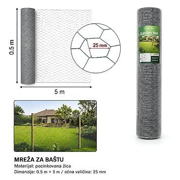 KMT Galvanska šestougaona mreža 2912633 Pocinakovana čelična žičana