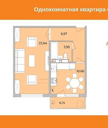 только продажа: 1 комната, 48 м², Городское ГАИ 108 серия, 9 этаж, ПСО (под самоотделку) — 4