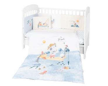 plasticno bure: KIKKA BOO The Fish Panda – komplet posteljine sa ogradicom, 6 delova — 1