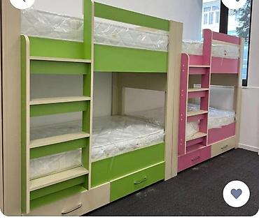 Oğlan və qız üçün, Yeni, Çarpayı, Matras ilə, Siyirməli, Laminat