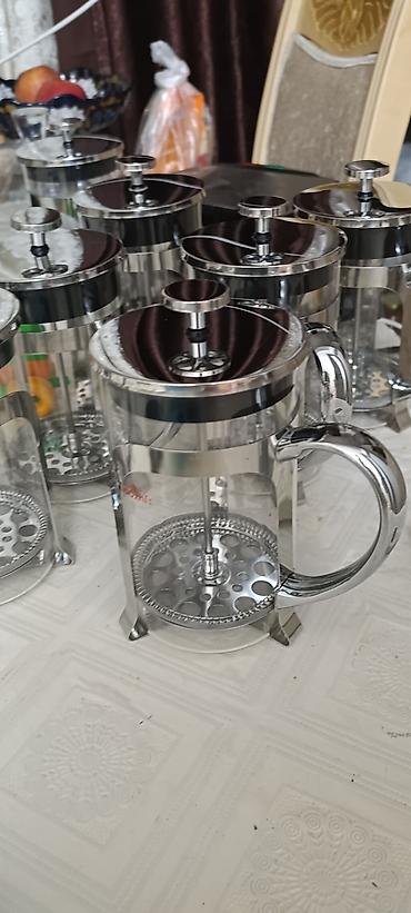 Fransız press (French press) qəhvə dəmləyicisi - Material: qalın