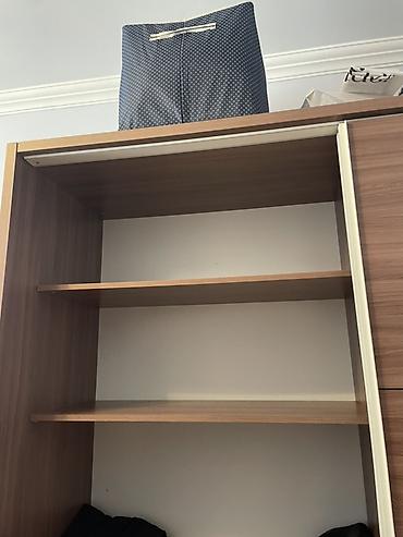 boru: Güzgülü sürgülü qapılı qarderob - Material: laminat/LDSP ağac — 3