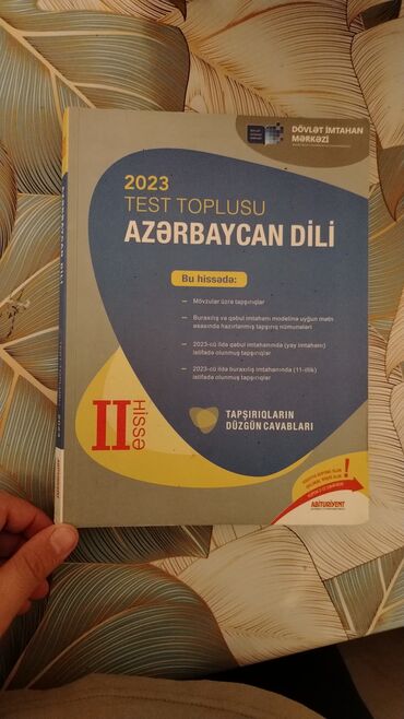 Testlər: Riyaziyyat Testlər 11-ci sinif, 2-ci hissə, 2023 il
