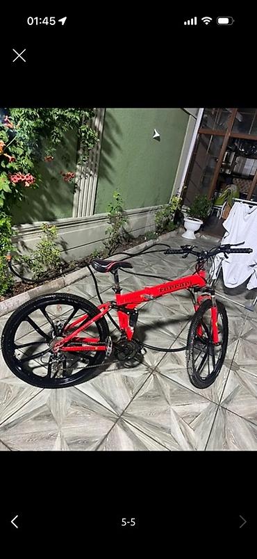 İdman velosipedləri: Qatlanan “Ferrari” üslublu dağ velosipedi - Qatlanan alüminium gövdə — 5