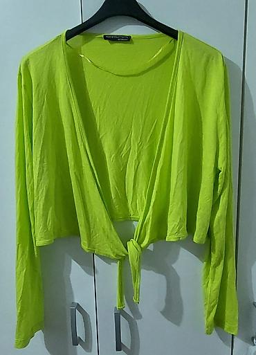 nike 95 blue and white: Lagani kardigan/bolero sa dugim rukavima – neon limeta zelena - — 1