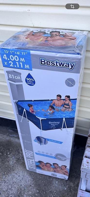 мото ролик: Прямоугольный каркасный бассейн Bestway Steel Pro.Покупали год назад — 1