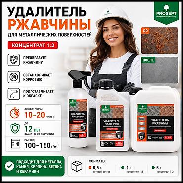 Удалитель ржавчины защита 1;5л – средство для удаления очагов коррозии at lalafo.kg Удалитель ржавчины защита 1;5л – средство для удаления очагов коррозии