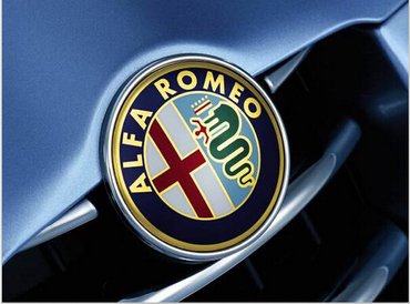 kosulje lepe: Alfa Romeo - samolepljivi metalni (aluminijumski) logo-amblem