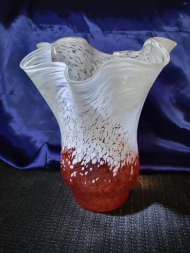 Vaze i saksije: Murano vaza,rucni rad 1960,70ta.god. Vaza murano,splatter glass- — 4