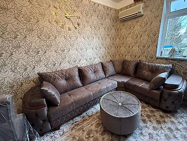 divan cay evi ucun: Klassik üslubda yumşaq mebel və yemək dəsti - Bucaqlı divan — 3