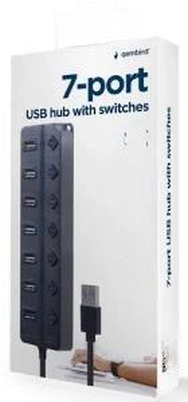 Druga oprema za računare i laptopove: Gembird 7-portni USB hab sa prekidačima - Ukupno 7 USB priključaka — 15