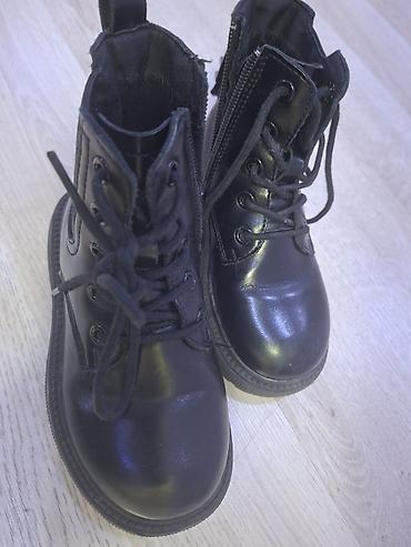 qara botinkalar: Uşaq üçün qara dəri botlar - Model: bağcıqlı qısa çəkmə (ankle boot) — 6