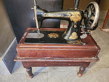 ağırlıq daşı: Antik tikiş maşını – The Singer Manufacturing Co. - Mexaniki, əl — 2