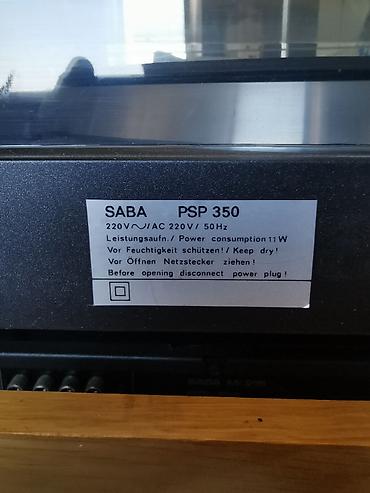 Zvučnici i stereo sistemi: SABA hi‑fi komponentni sistem sa namenskim drvenim stalkom i velikim — 13