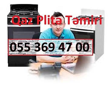 Qaz Plitə ustası. Quraşdırma. Unvanda Təmir. Diaqnostika. Qaz Usta