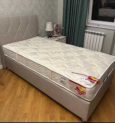 mebel trimo: Tək nəfərlik çarpayı dəsti - Ölçü: təxmini 100x200 sm tək yerlik - — 1