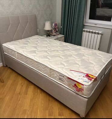 кровать: Təknəfərlik çarpayı, Bazalı, Matras ilə, Siyirməsiz, Türkiyə