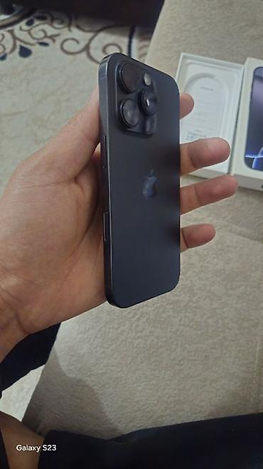 iphone pro max 13: IPhone 16 Pro, Б/у, 256 ГБ, Черный, Коробка, 90 % — 3