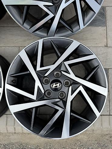 kia ключ: Литые Диски R 18 Hyundai, Комплект, отверстий - 5, Б/у — 7