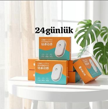 Qlükometrlər: SİBİONİCS sensor. • 24 gün fasiləsiz istifadə • Real vaxt şəkər ölçümü — 1