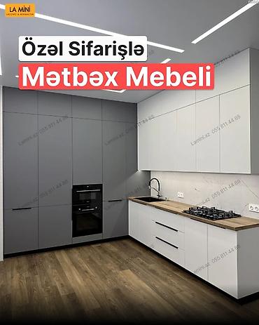 Ev və bağ: Özəl sifarişlə mətbəx mebeli – müasir, minimal dizayn - Fərdi — 1