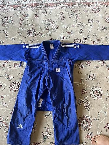 коленный: Кимоно для дзюдо Adidas, синее - Комплект: куртка и штаны. - Цвет — 2