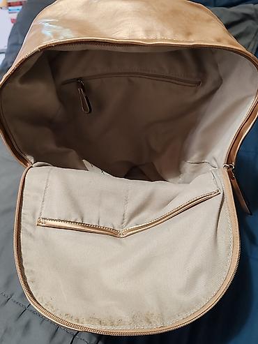 xl kofer: Ranac Champion – metalik zlatna boja - Materijal: sjajni sintetički — 3