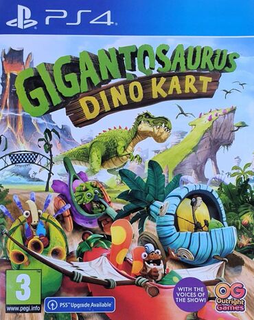 PS5 (Sony PlayStation 5): Оригинальный диск!!! Gigantosaurus Dino Kart В доисторических