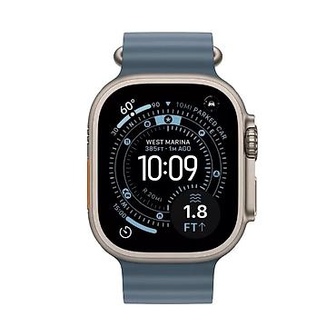 Акылдуу сааттар: Apple Watch Ultra 3 (49 мм), титан, ремешок Ocean Band (синий) — 2