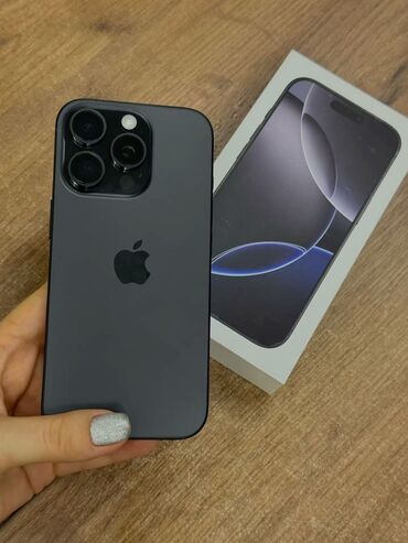 айфон 11 бу купить: IPhone 16 Pro, Колдонулган, 128 ГБ, Black Titanium, 95 %