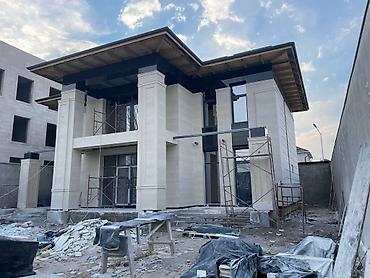 Фасадные работы: Ремонт фасада, Утепление фасада, Демонтажные работы | Балясины, Лепнина | Сухой травертин, Мрамор, Сары-Таш | Базальт Больше 6 лет опыта — 6