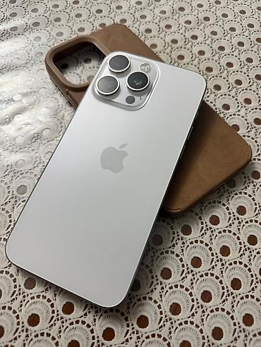 iphone 17 pro ikinci əl: IPhone 15 Pro Max, 512 GB, White Titanium, Sənədlərlə, Barmaq izi, Face ID — 1